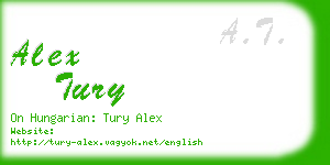 alex tury business card